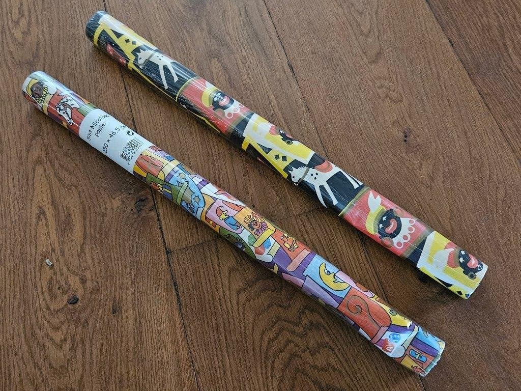 Sint Nicolaas inpakpapier - 2 rollen, Ophalen of Verzenden