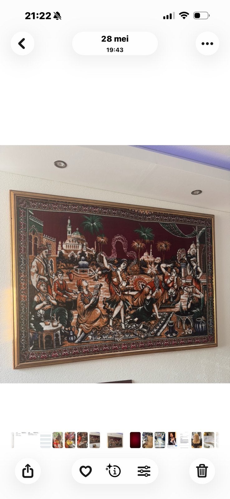 Tapijt, schilderij, Ophalen of Verzenden