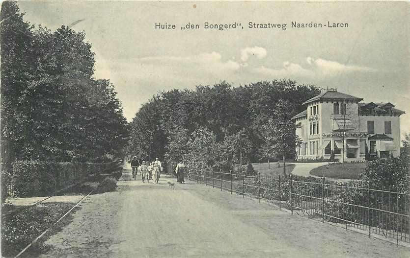 300-161-017 Laren Huize den Bongerd Straatweg Naarden, Verzenden, Voor 1920, Noord-Holland