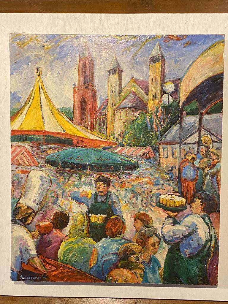 Preuvenemint Poster 1989 op hout, schilderij Rousseau, Ophalen