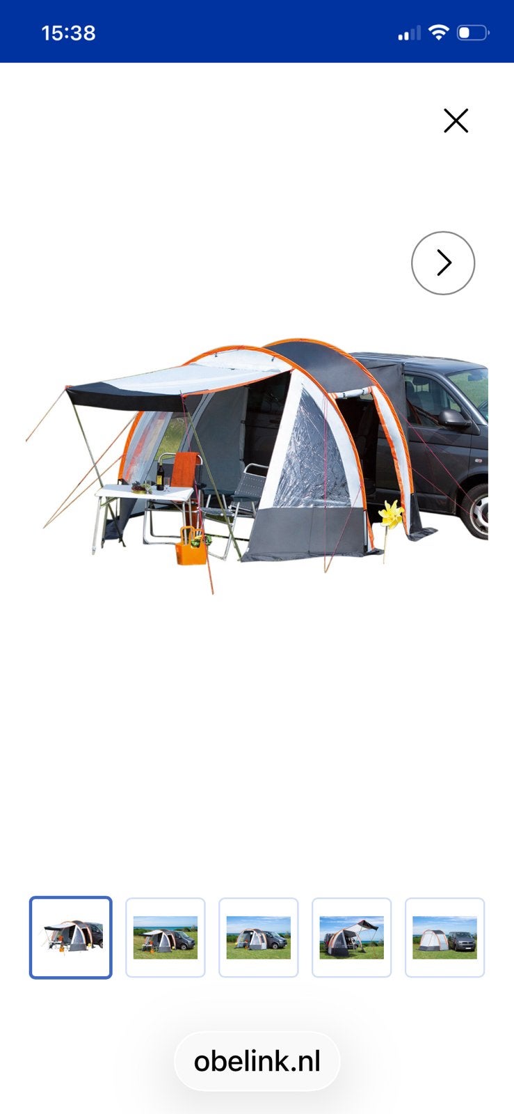 Bus tent, Ophalen, Zo goed als nieuw, Tot en met 2