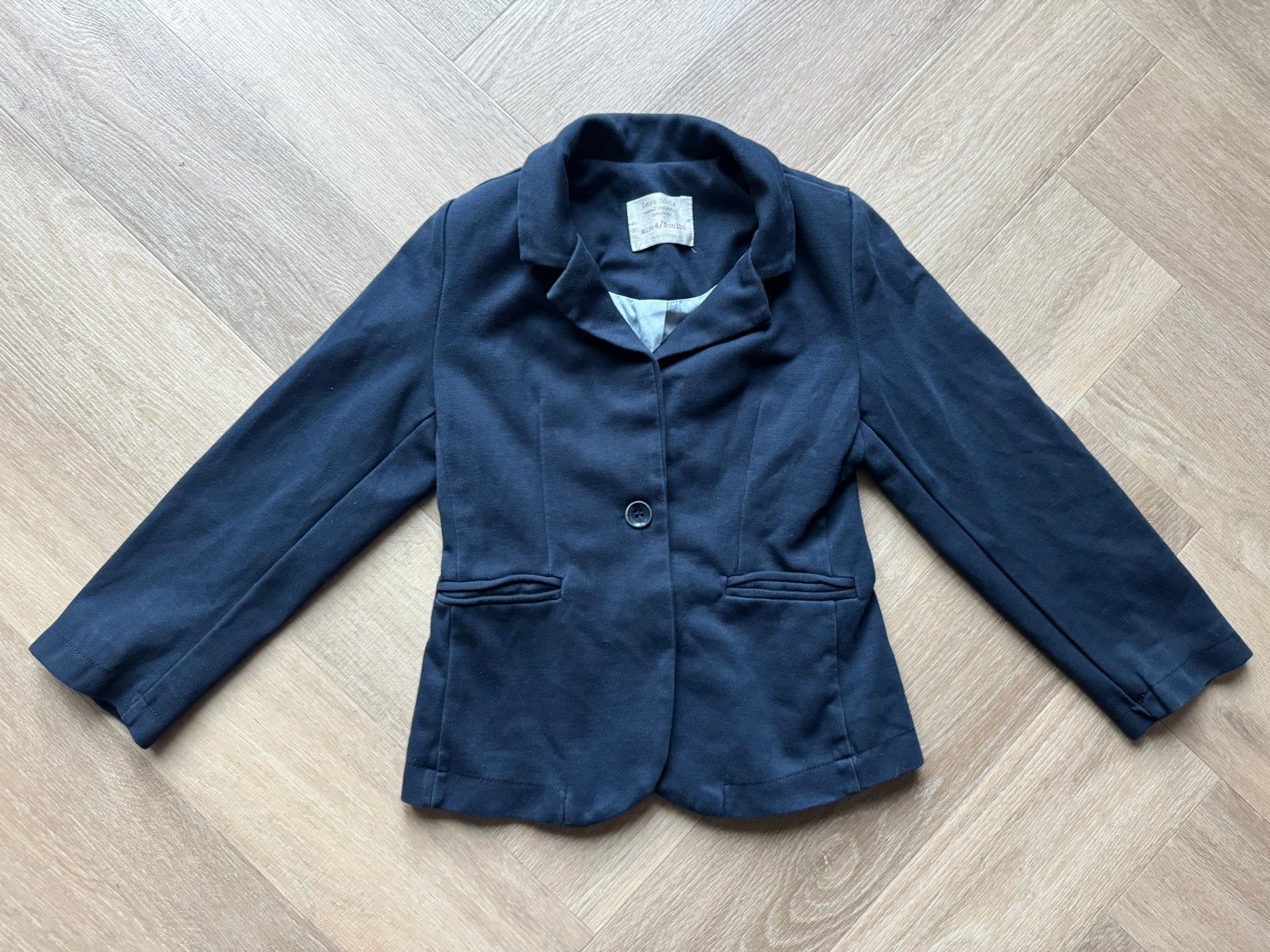 Zara blazer jasje blauw maat 110 (4-5 jaar), Kinderen en Baby's, Kinderkleding | Maat 110, Ophalen of Verzenden, Gebruikt, Meisje