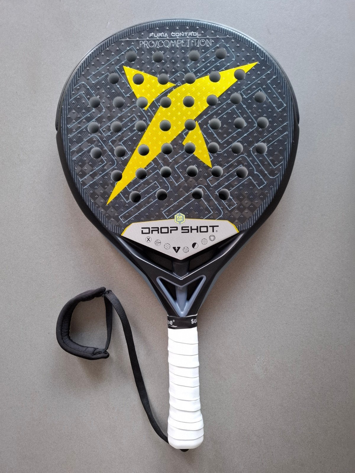 Drop Shot Furia Control Pro/Competition Padel Racket, Sport en Fitness, Tennis, Ophalen of Verzenden, Zo goed als nieuw