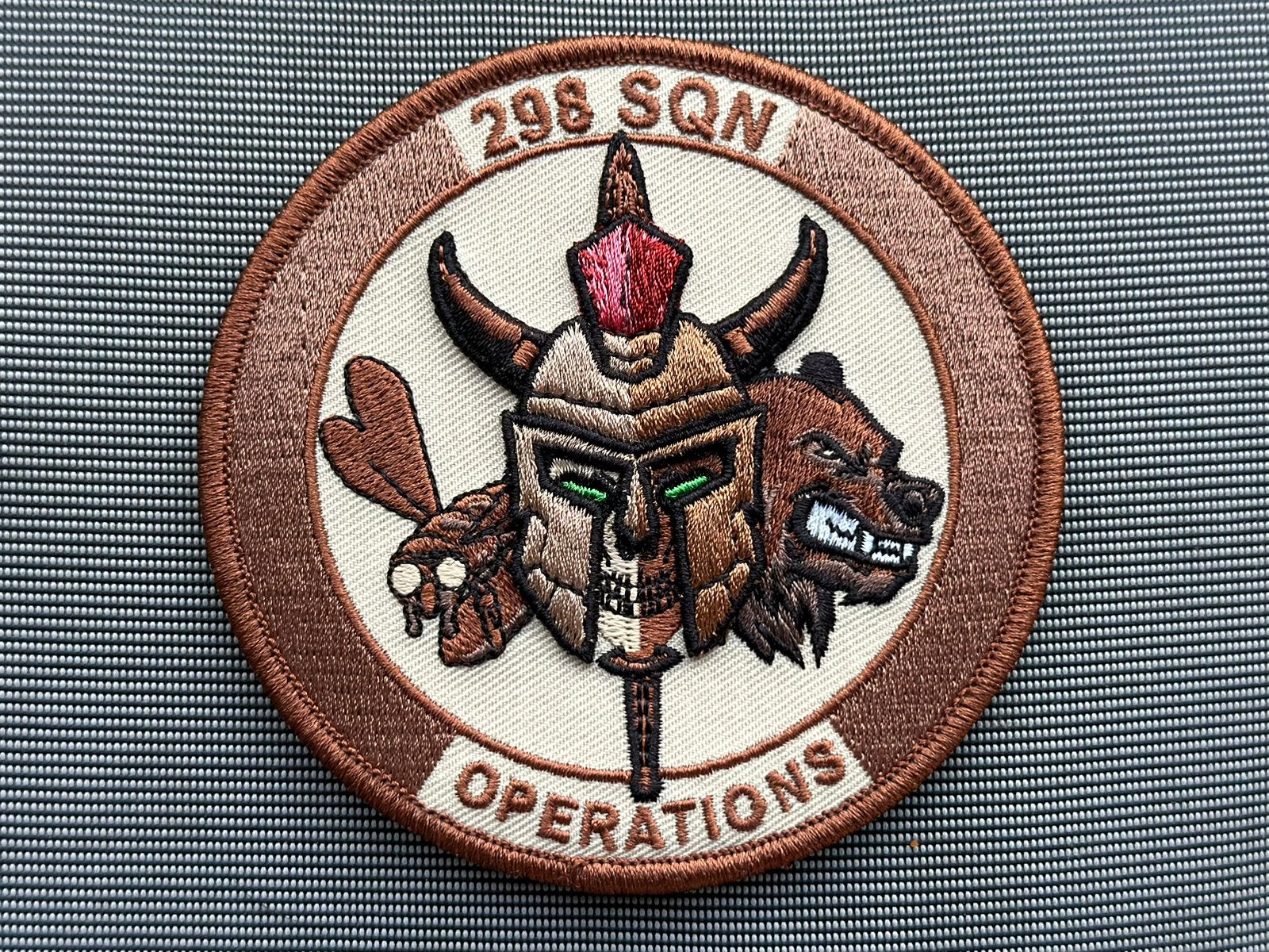 Patch RNLAF 298 SQN Ops, Ophalen of Verzenden, Luchtmacht, Nederland, Embleem of Badge