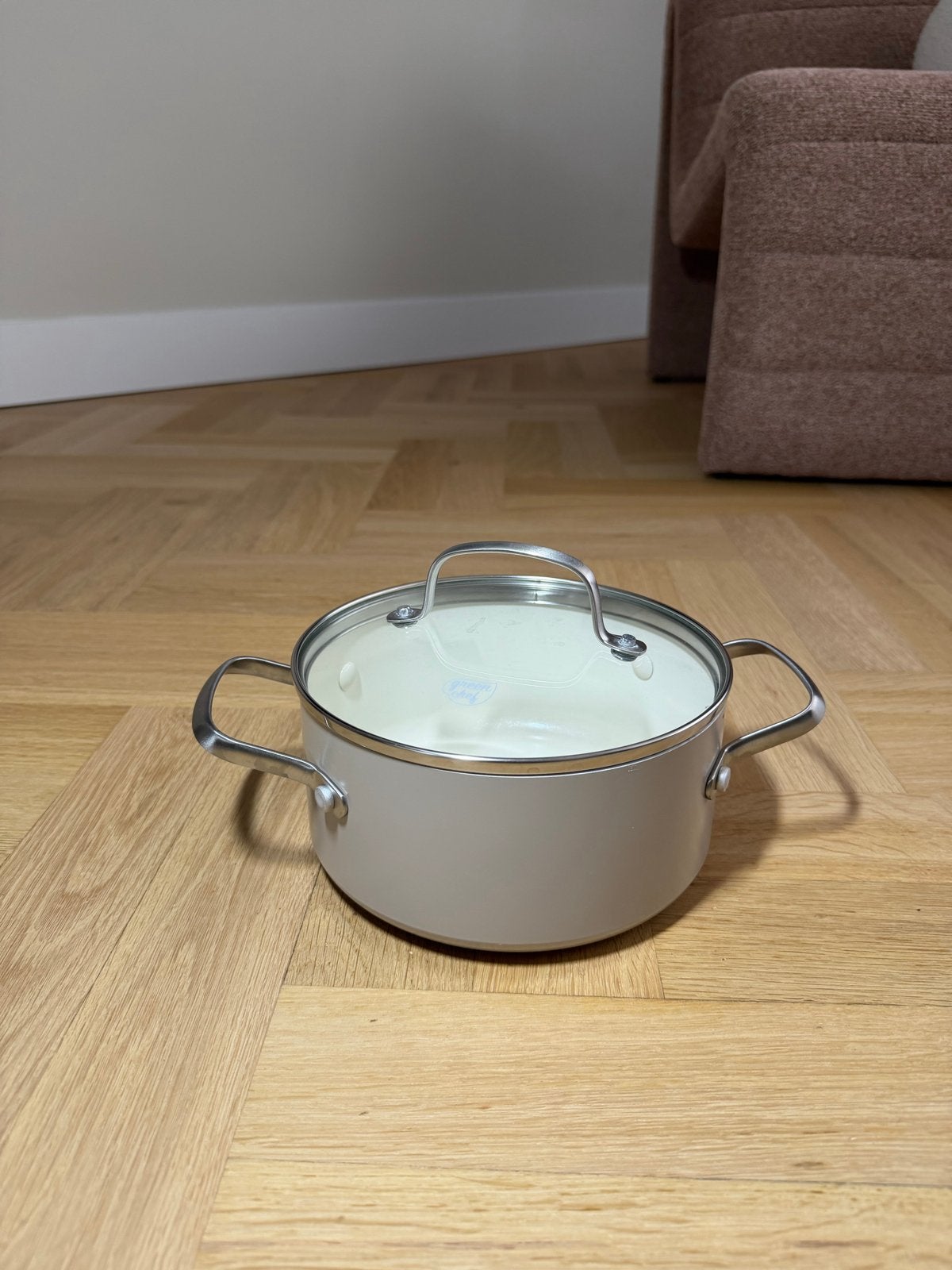 Green Chef Kookpan met Deksel - Geschikt voor Inductie, Ophalen of Verzenden, Zo goed als nieuw, Aluminium
