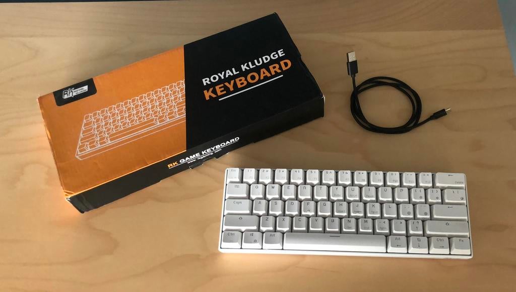 Royal Kludge mechanisch toetstenbord RK61, Computers en Software, Gaming toetsenbord, Ophalen of Verzenden, Zo goed als nieuw