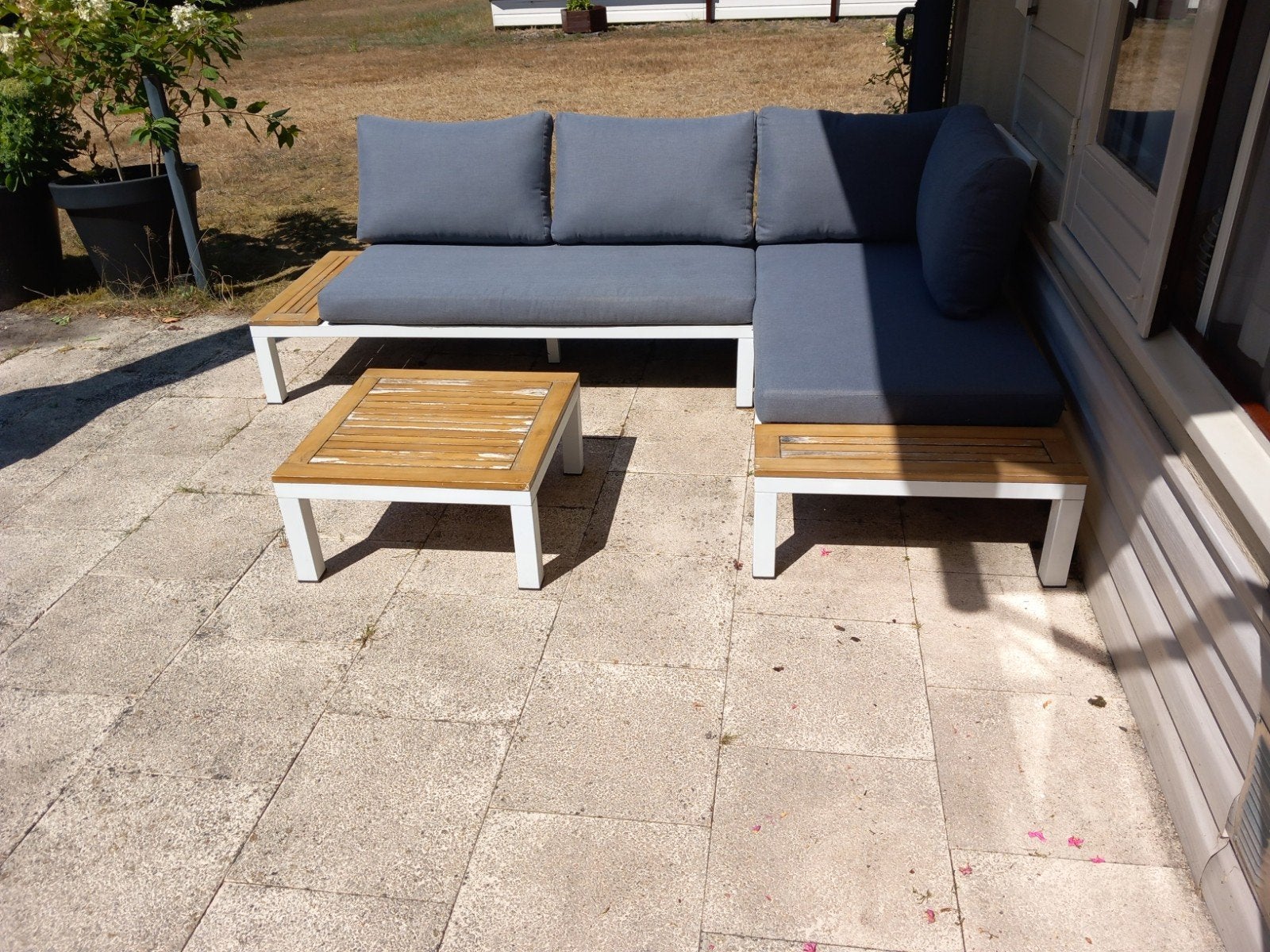 LOUNGESET, Ophalen of Verzenden, Zo goed als nieuw, Wicker