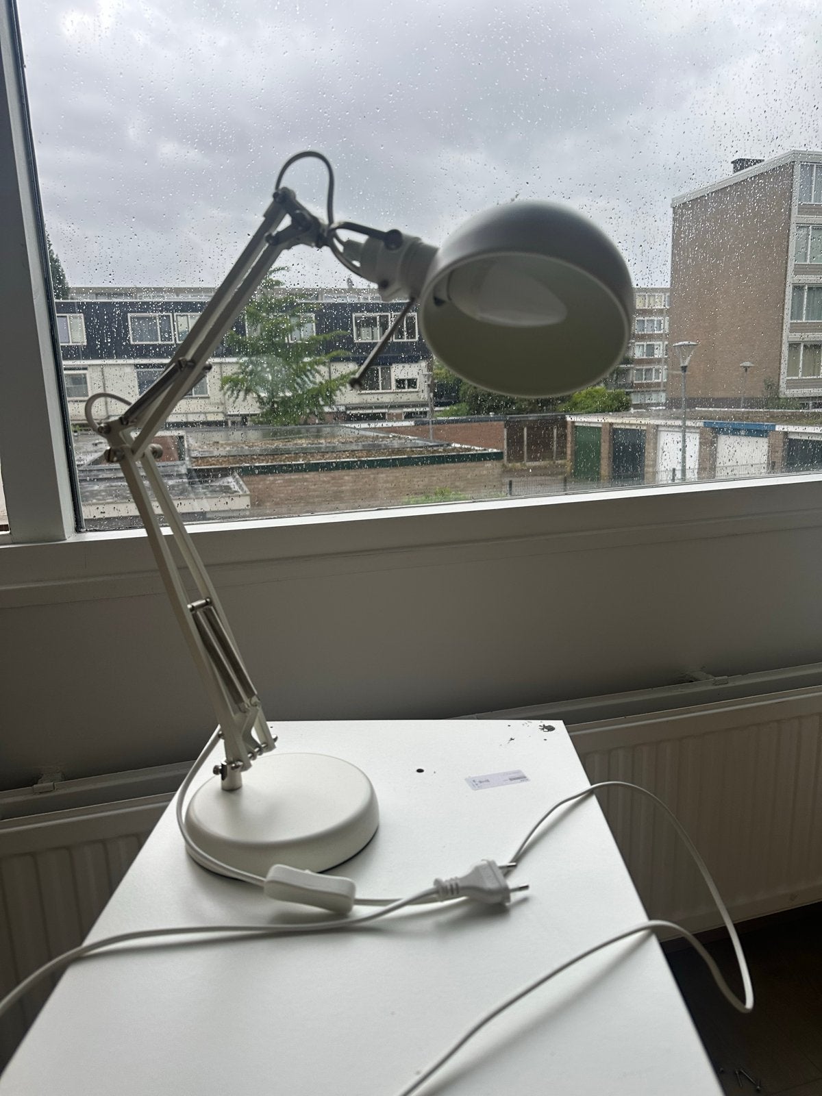 IKEA FORSÅ Bureaulamp, wit - Verstelbaar en functioneel, Ophalen, Gebruikt, Metaal, 75 cm of meer