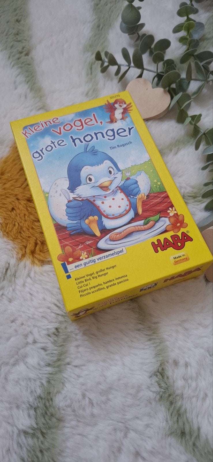 HABA Kleine Vogel, Grote Honger - Bingo Mini Variant, Een of twee spelers, Ophalen of Verzenden, Zo goed als nieuw, HABA