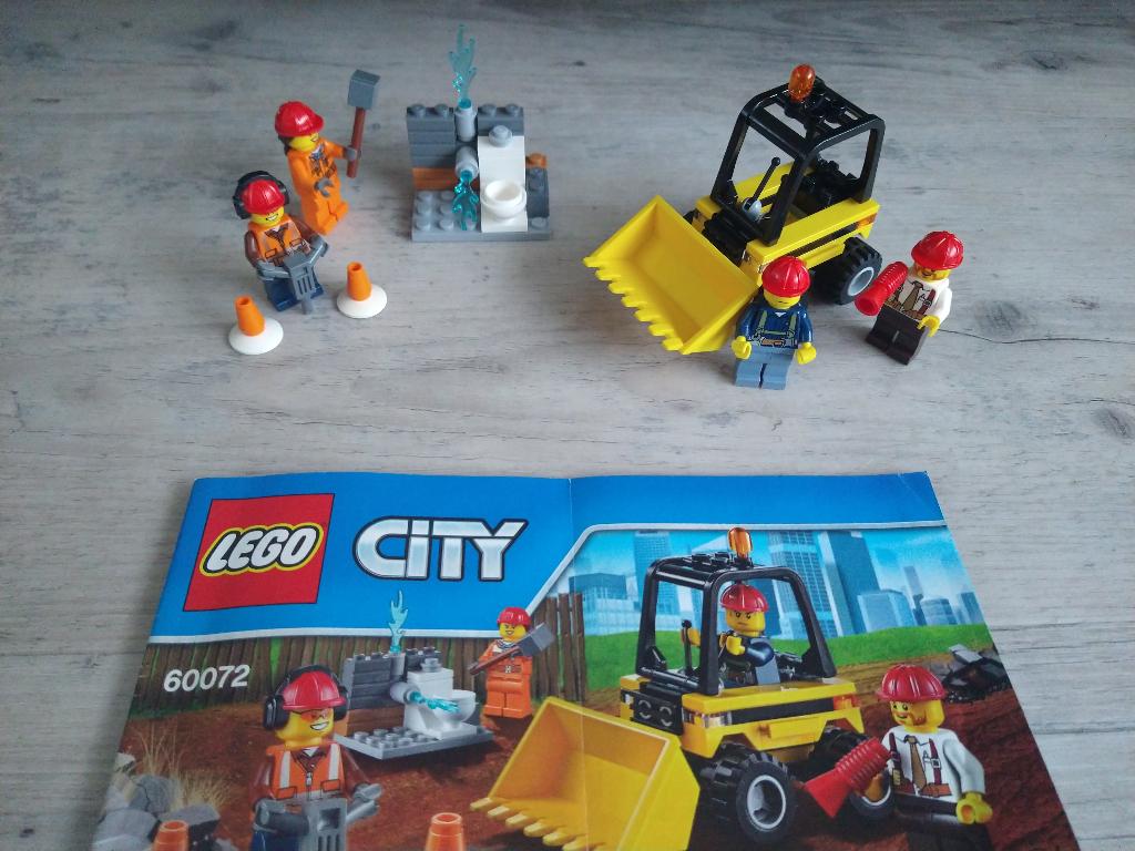 Lego city 60072 Bouwterrein Bouwvakkers sloopterrein, Compleet, City, Lego, Ophalen of Verzenden