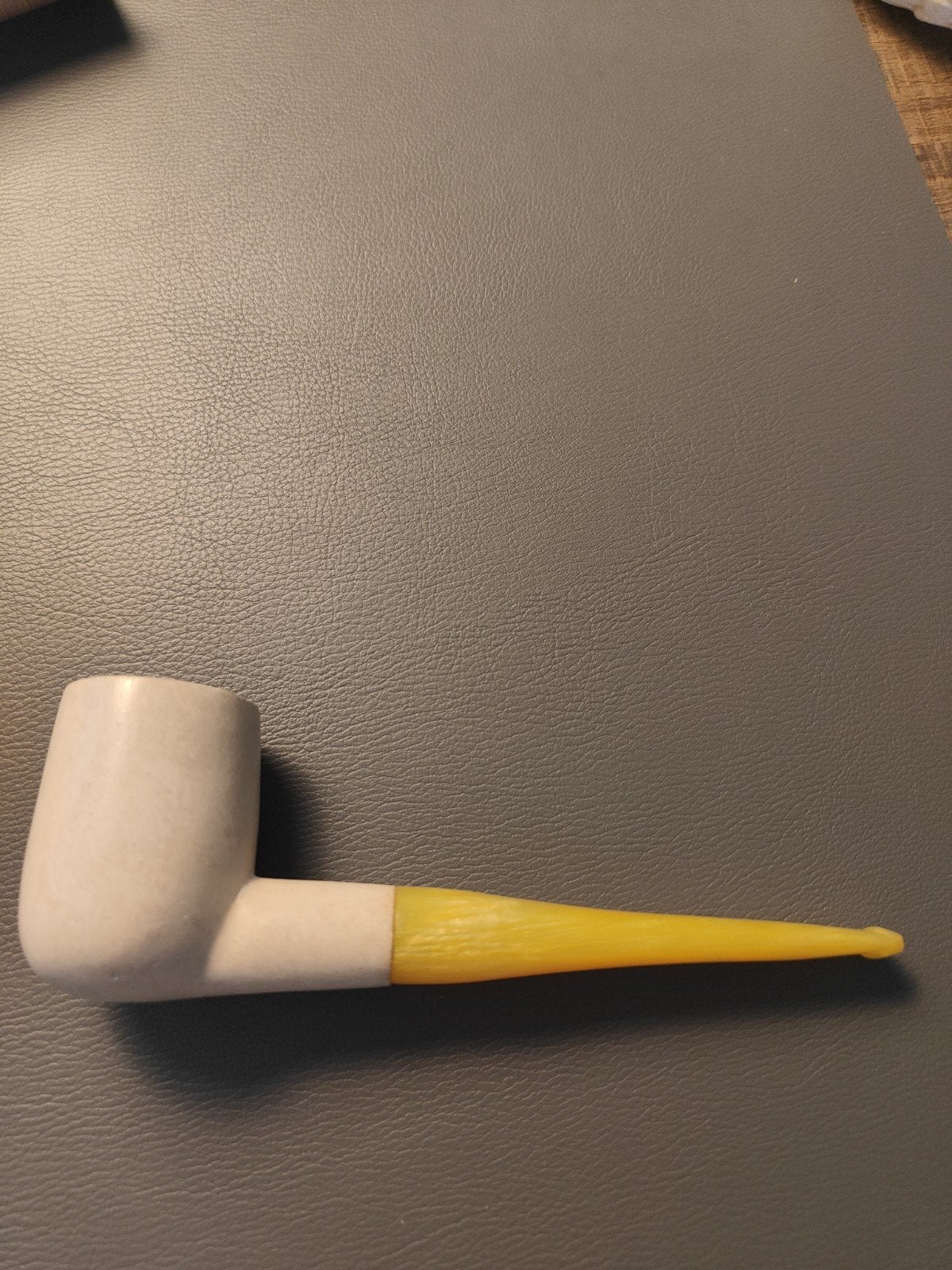 Handgemaakte Meerschuim Pijp uit Eskisehir, Turkije - 17 cm, Ophalen of Verzenden, Nieuw, (Water)pijp