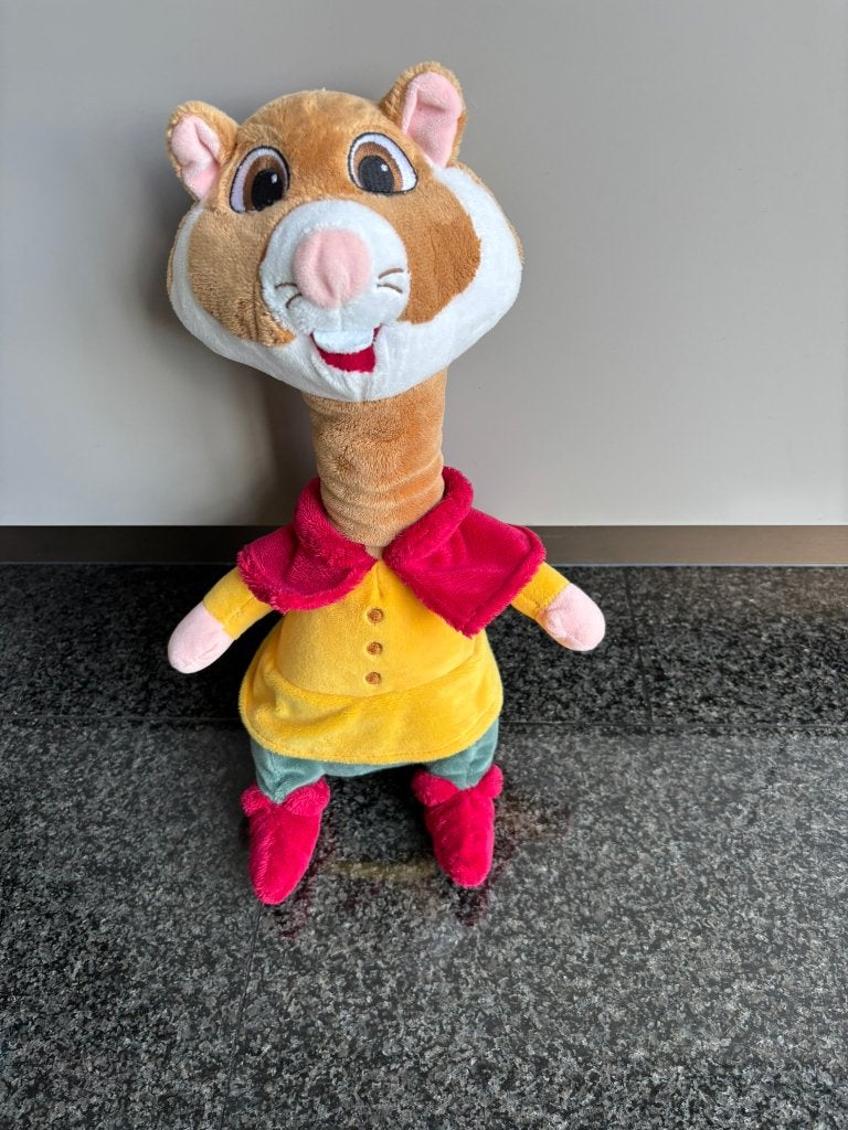 Langnek ah efteling hamster knuffel albert heijn!, Ophalen of Verzenden, Zo goed als nieuw, Beeldje of Poppetje