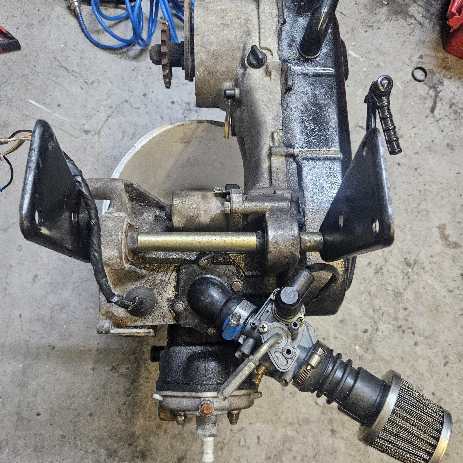 50cc LC Minarelli horizontaal 10inch  Quad motorblok, Ophalen