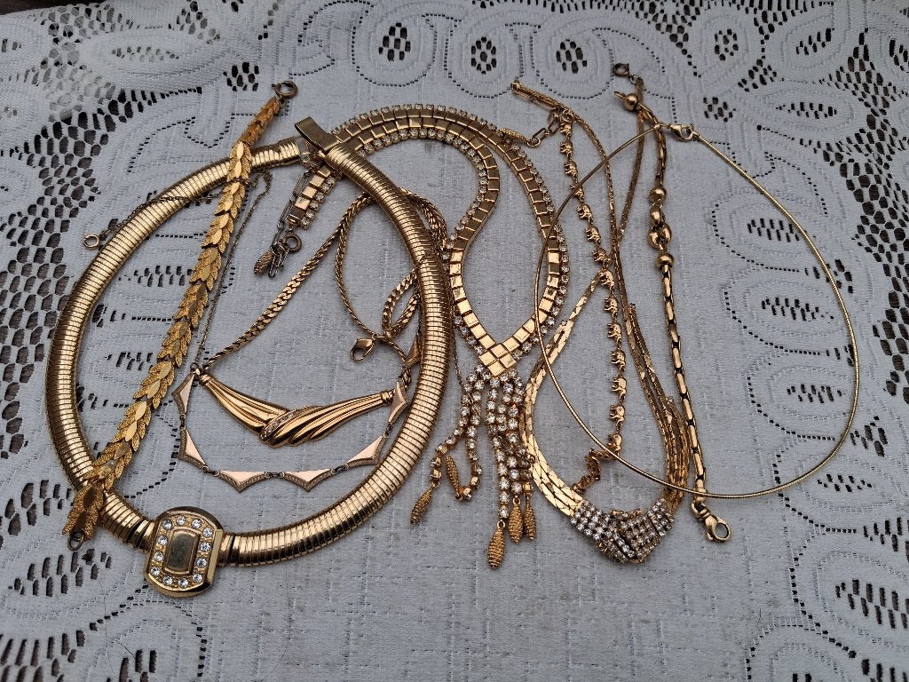 Lot vintage sieraden, Sieraden, Tassen en Uiterlijk, Antieke sieraden, Verzenden, Overige materialen, Overige typen, Met edelsteen