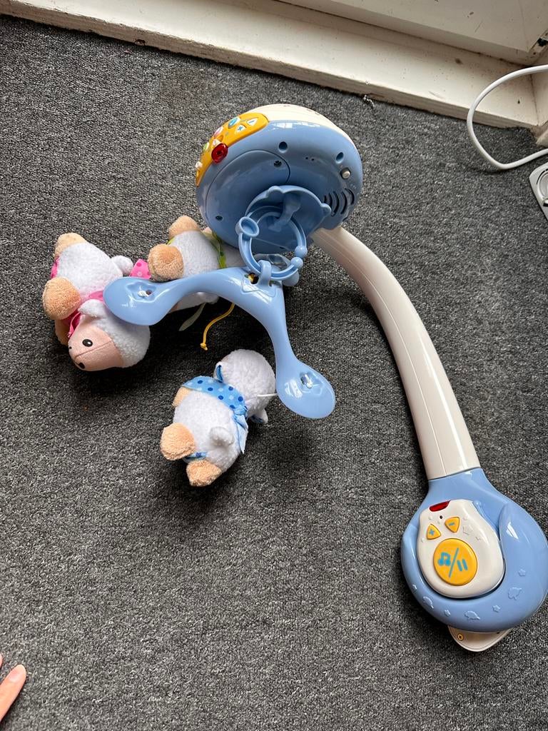 VTech Schaapjes Lichtmobiel - Baby Mobiel met Geluid en Lich, Ophalen of Verzenden, Gebruikt, Mobiel, Met licht