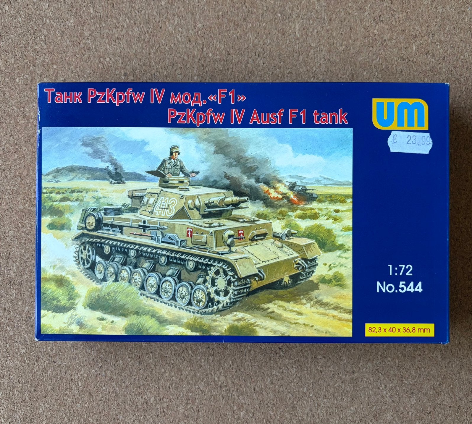 Unimodels 544 panzer IV Ausf F1 1:72, Overige merken, Ophalen of Verzenden, Zo goed als nieuw, Tank