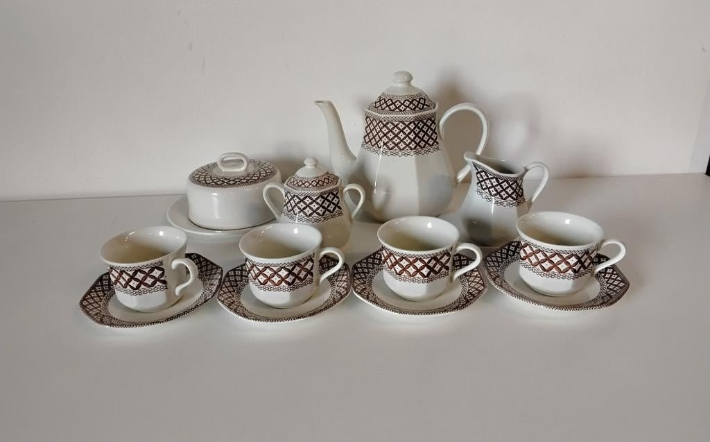 Vintage theeservies J & G Meakin England, Ophalen of Verzenden