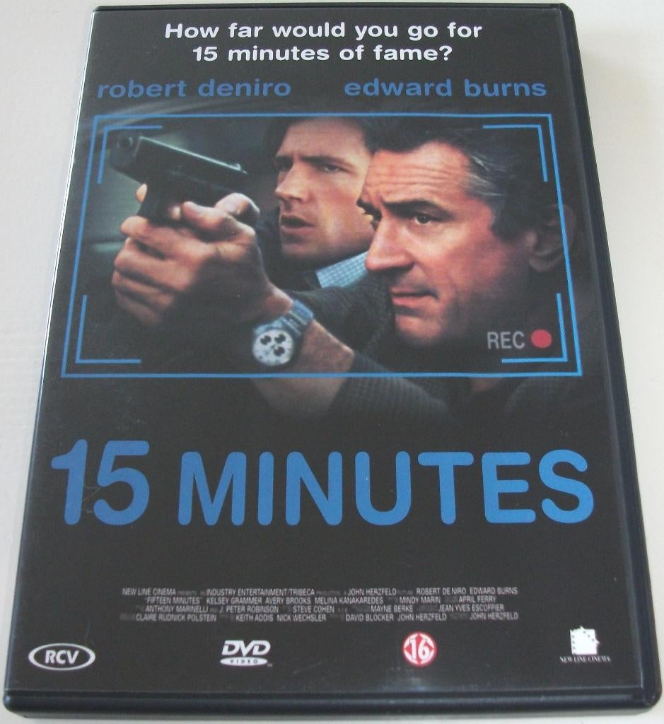 Dvd *** 15 MINUTES *** How far would you go for 15 min fame?, Cd's en Dvd's, Vanaf 16 jaar, Ophalen of Verzenden, Zo goed als nieuw