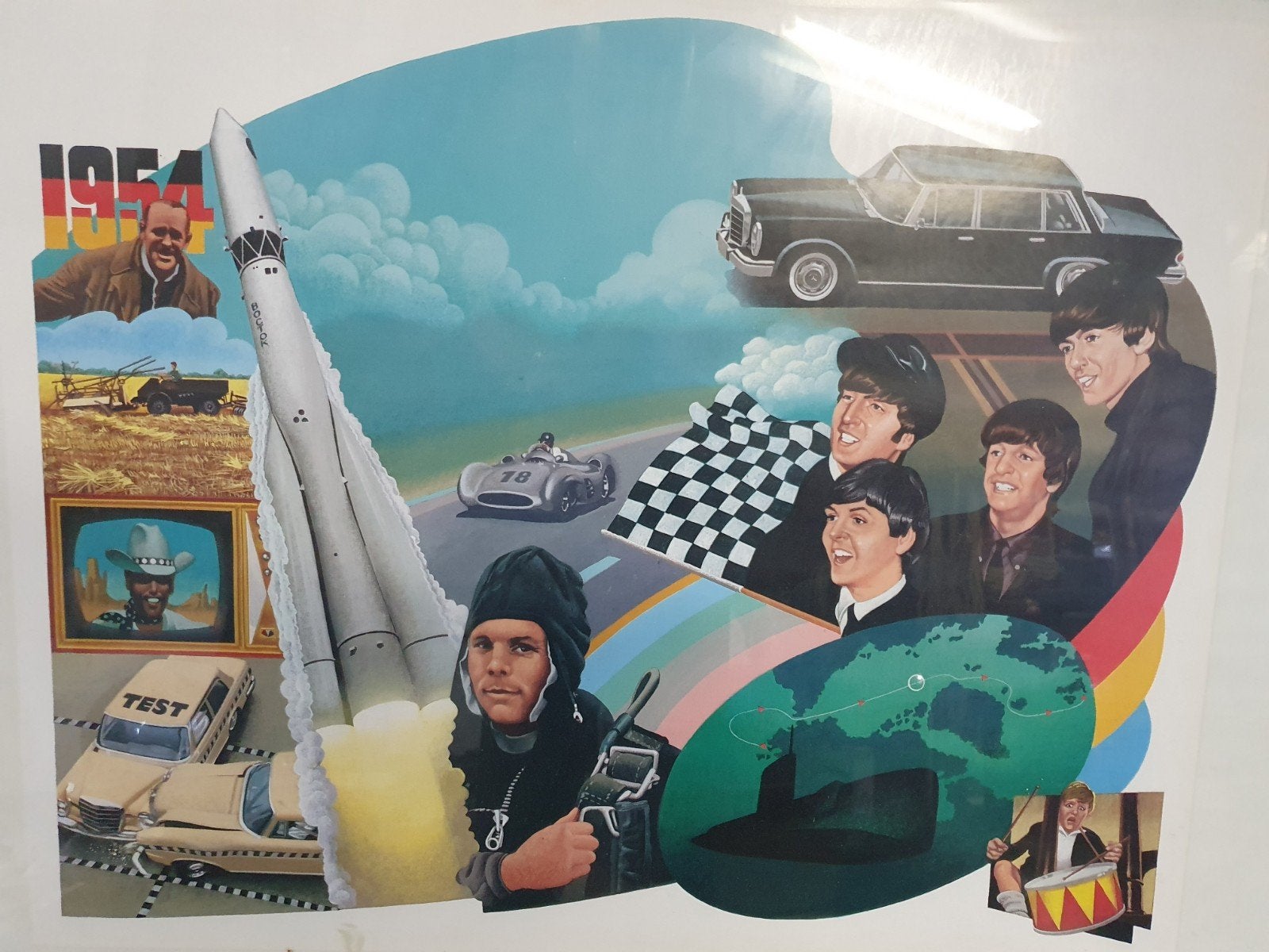 poster zeer zeldzaam, Ophalen, Zo goed als nieuw, A1 t/m A3