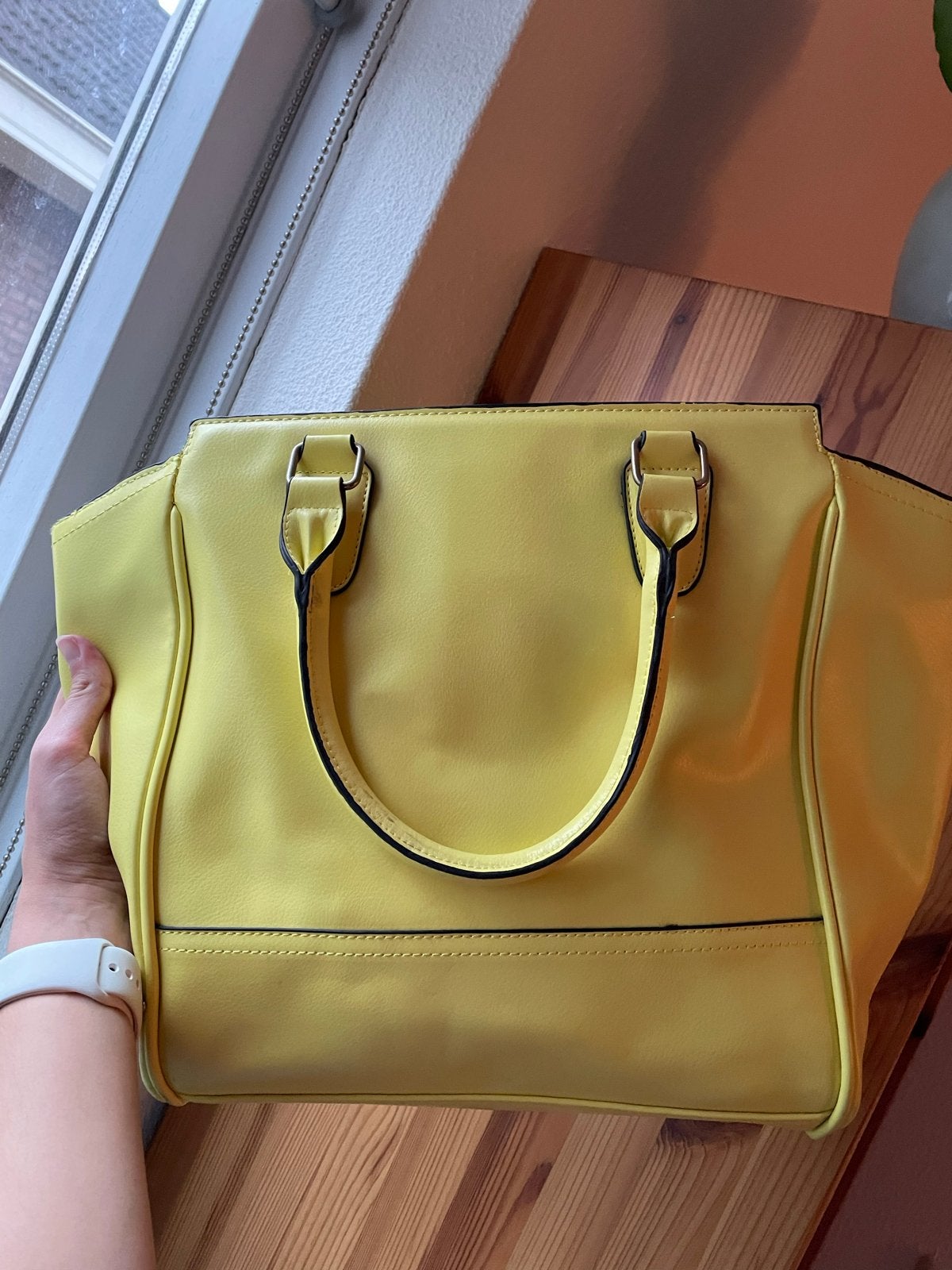Gele handtas van V&D, dames, Ophalen, Gebruikt, Geel, Handtas