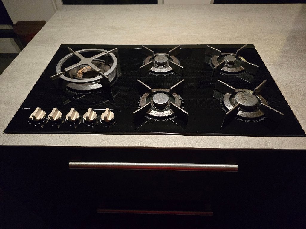ATAG Gaskookplaat 90 cm, Witgoed en Apparatuur, Kookplaten, Ophalen, Gebruikt, Inbouw, Gas