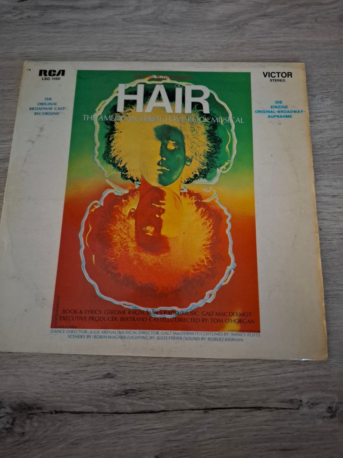 Hair - The Original Broadway Cast Recording LP, LP, Rock, Gebruikt, Originele persing