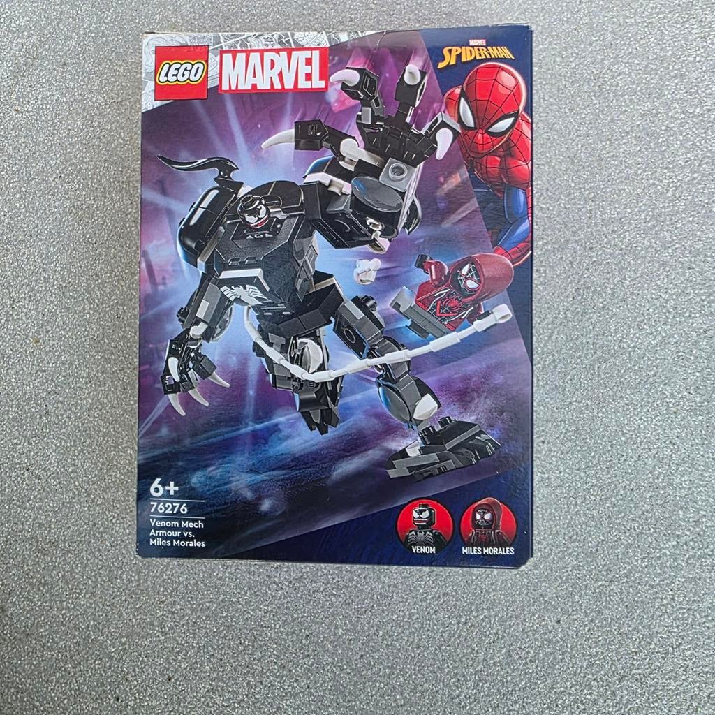 LEGO Marvel 76276 Venom Mech Armor vs. Miles Morales, Gebruikt, Marvel, Lego, Ophalen of Verzenden