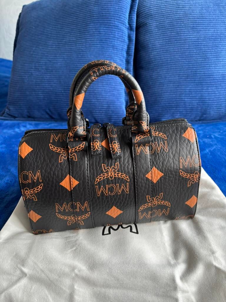 MCM tas Aren Boston small, Sieraden, Tassen en Uiterlijk, Tassen | Damestassen, Ophalen of Verzenden, Nieuw, Zwart