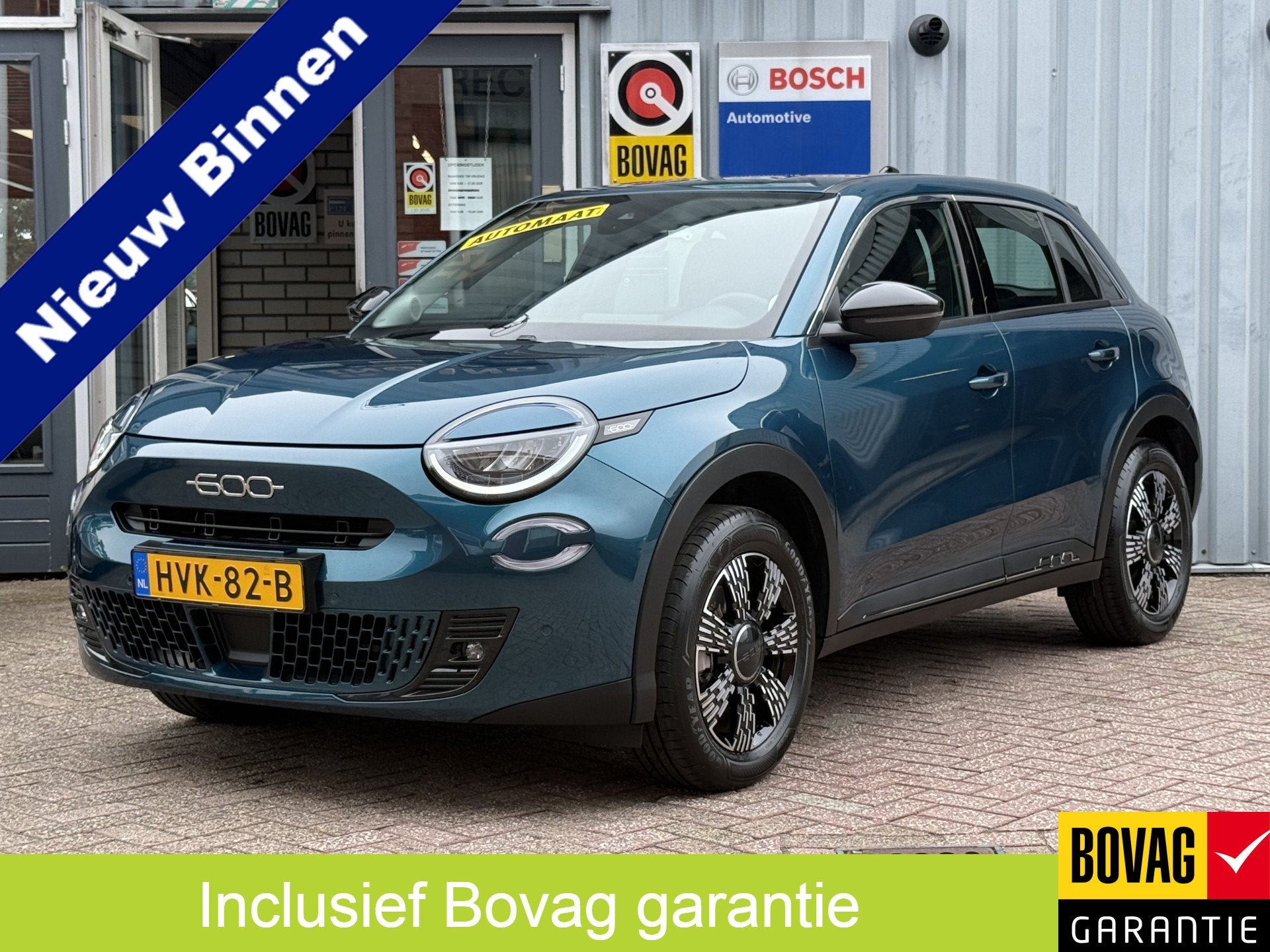 Fiat 600 1.2 Hybrid Pop | AUTOMAAT | NAVI | CAMERA | CRUISE, Auto's, Stof, Gebruikt, 1199 cc, Blauw