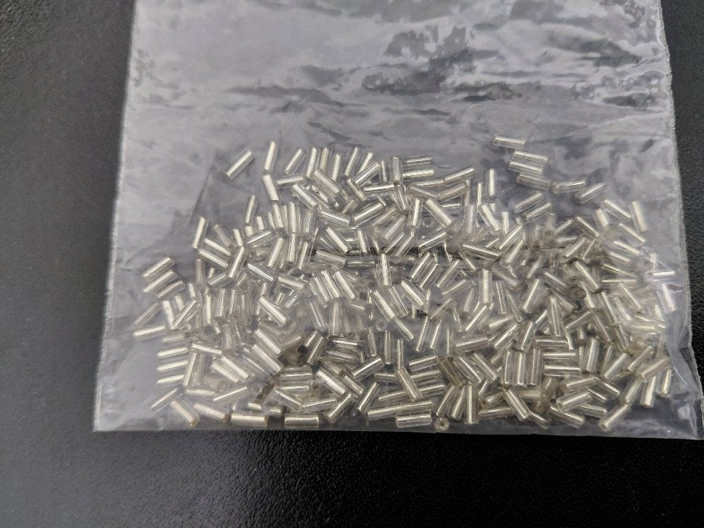 glazen staafjes, kralen, 4/5 mm lang, 10 gram, Verzenden, Nieuw, Kraal