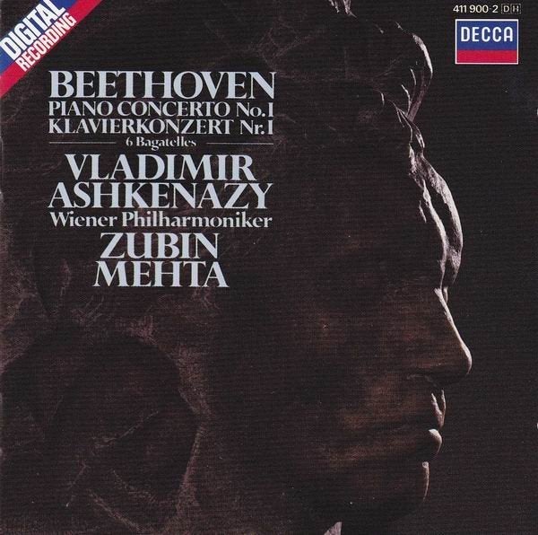 Beethoven Ashkenazy Zubin Mehta- Piano concerto no 1 CD, Cd's en Dvd's, Cd's | Klassiek, Gebruikt, Ophalen of Verzenden, Classicisme