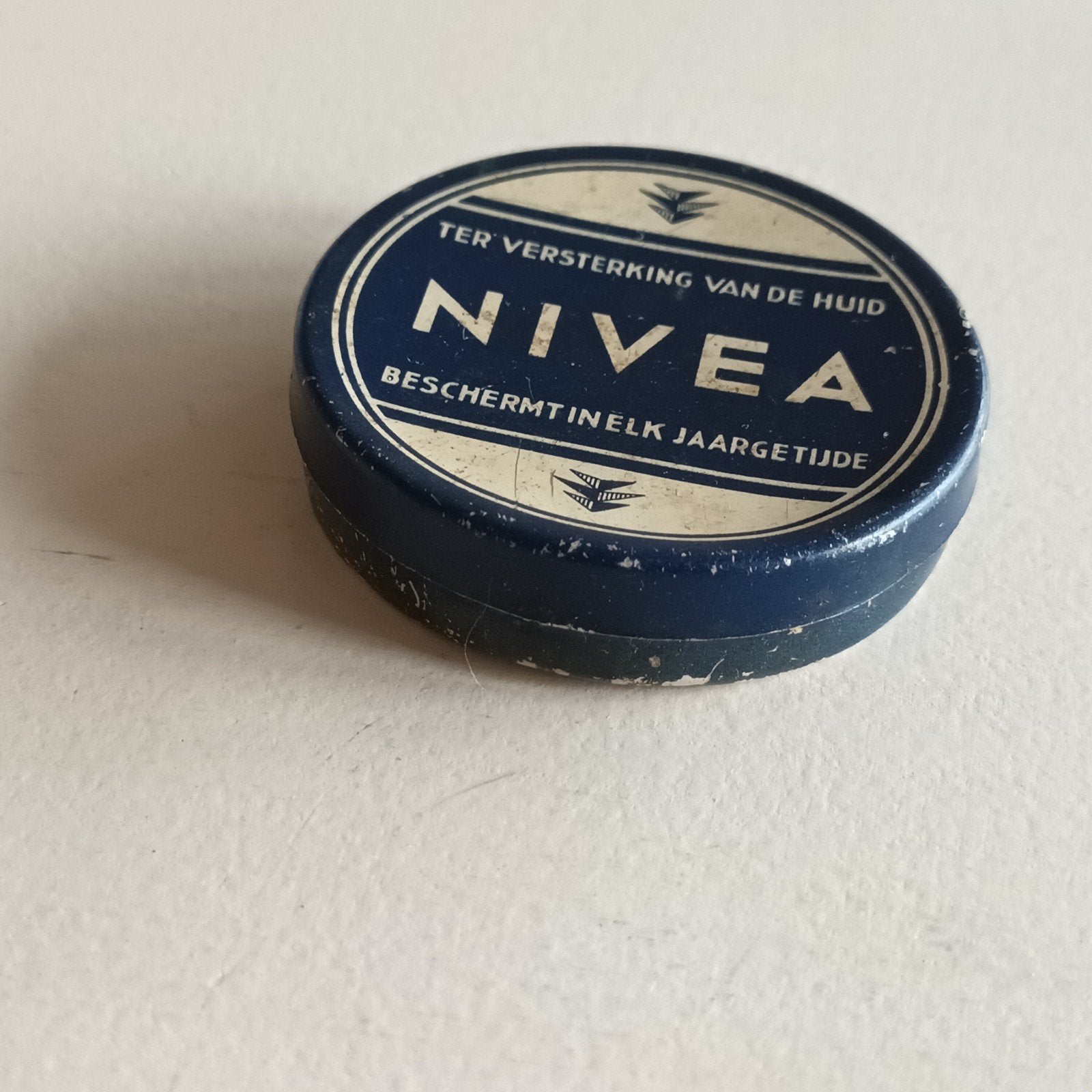 Vintage Nivea Crème blikje - Oud reclame object, Ophalen of Verzenden, Gebruikt