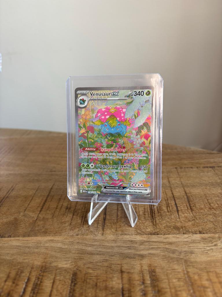 Venusaur EX 198/165 Full Art Pokémon kaart, Ophalen of Verzenden, Zo goed als nieuw, Losse kaart