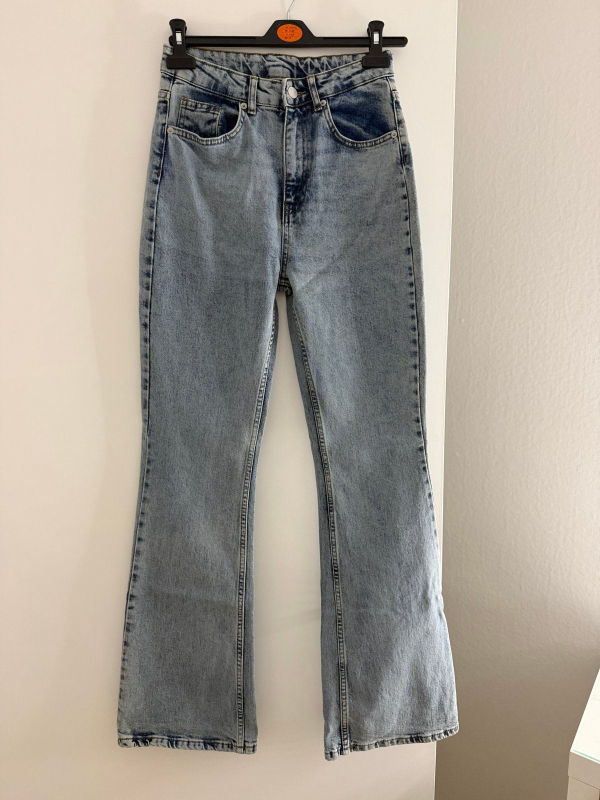 Trendy flared jeans - Maat 36 (S), Kleding | Dames, Blauw, Ophalen of Verzenden, Zo goed als nieuw, Maat 36 (S)