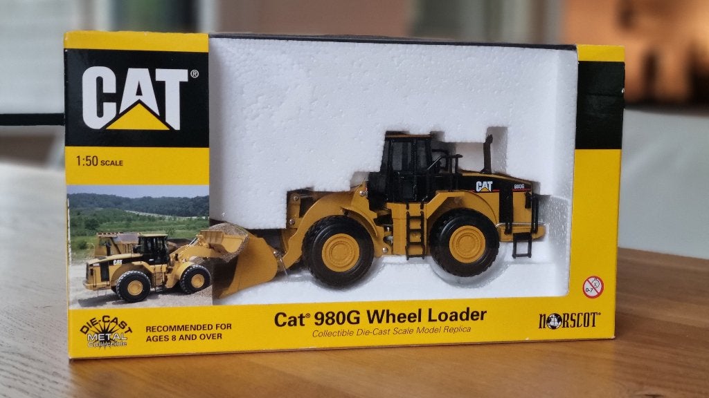 Collectors item: Cat Diecast 980g wheel loader, 55027, Ophalen of Verzenden, Nieuw, Hijskraan, Tractor of Landbouw, Overige merken