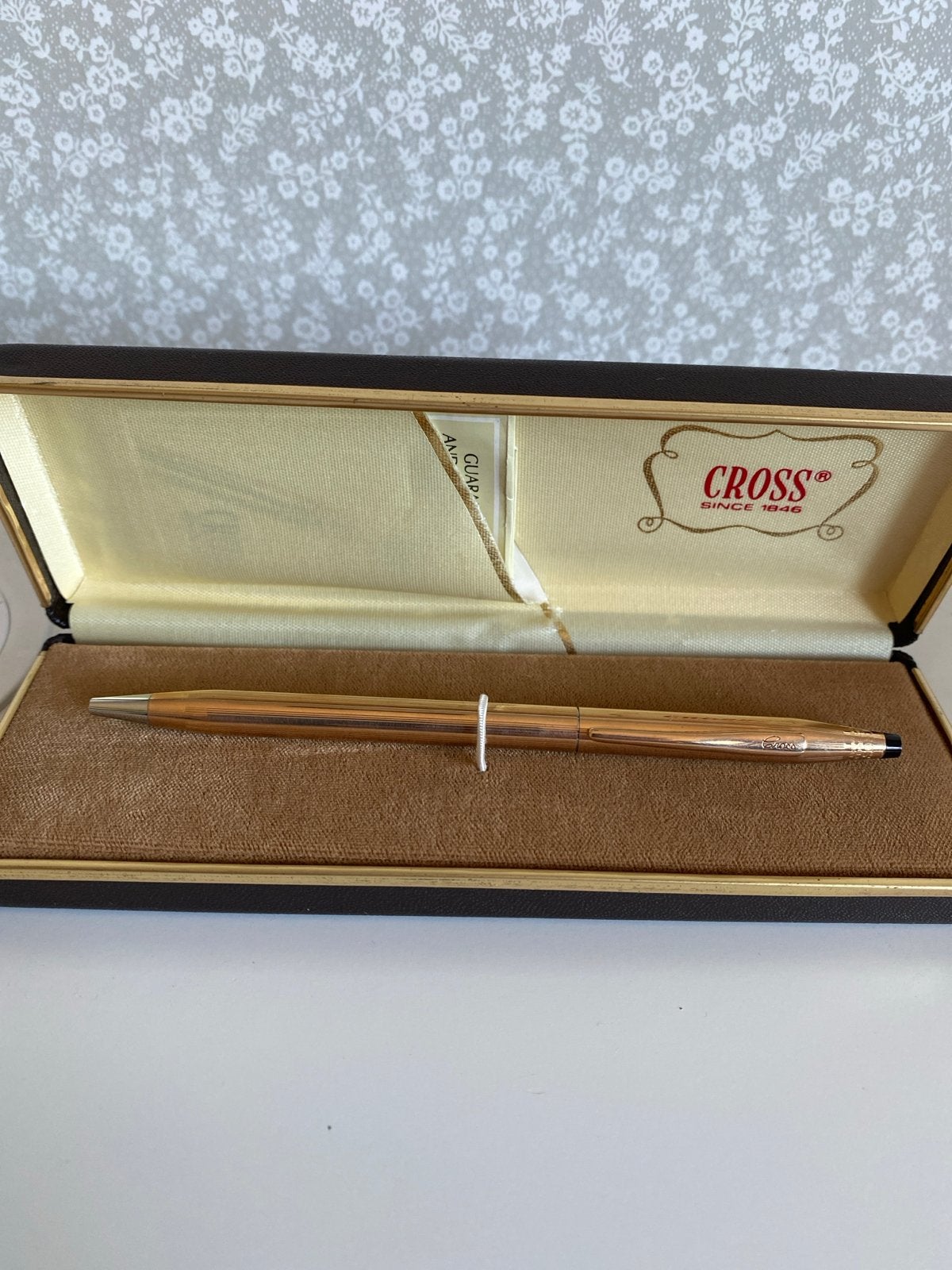 Cross Balpen verguld- Zo goed als nieuw, Verzamelen, Pennenverzamelingen, Balpen, Cross, Met doosje, Ophalen of Verzenden