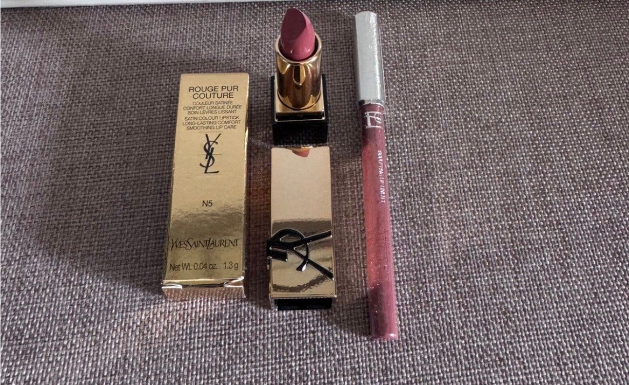 YSL make-up rouge pur couture lipstick & lipliner mini, Verzenden, Nieuw