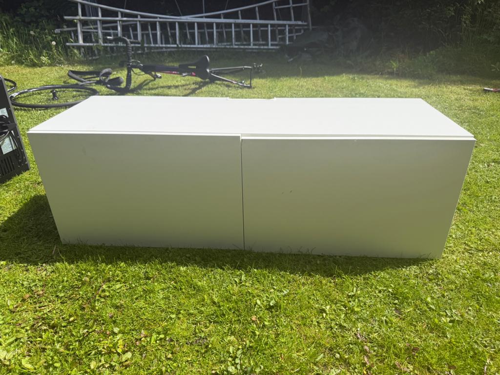 Ikea Besta tv meubel kast wit, Ophalen, 100 tot 150 cm, Zo goed als nieuw, Minder dan 100 cm