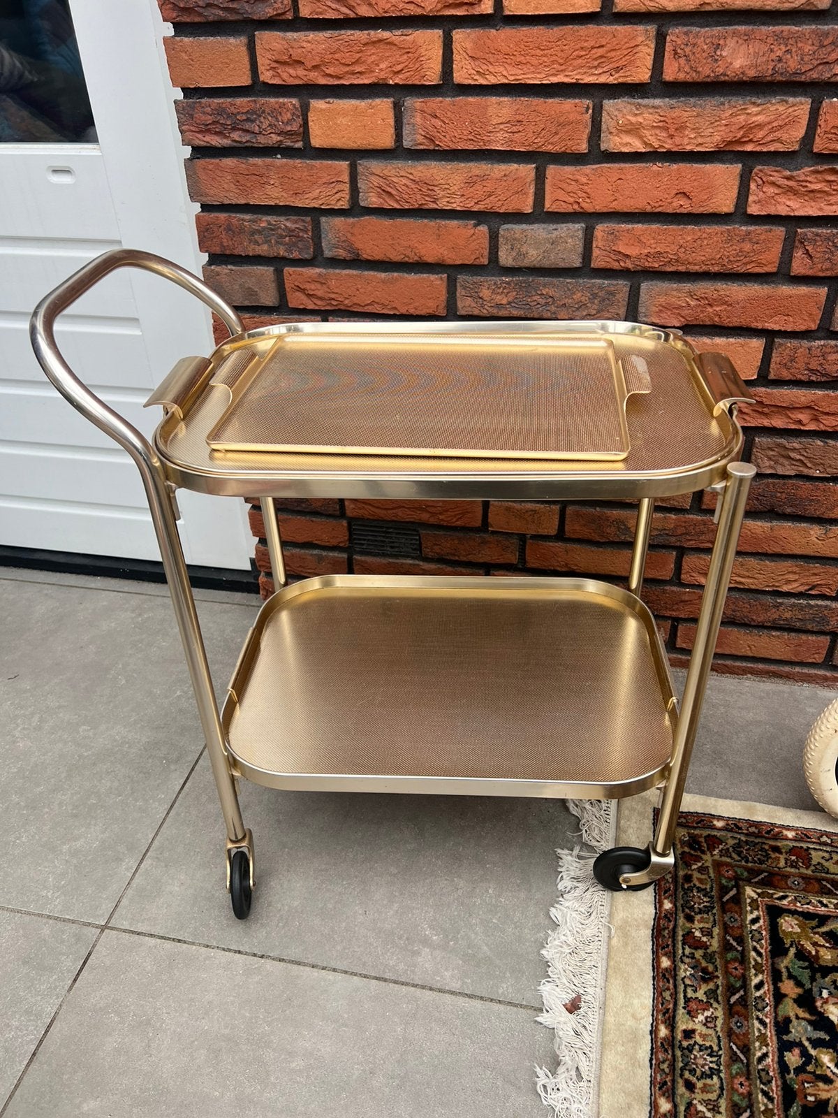 Serveerwagen kaymet vintage, Ophalen, Gebruikt, 25 tot 50 cm, 50 tot 100 cm