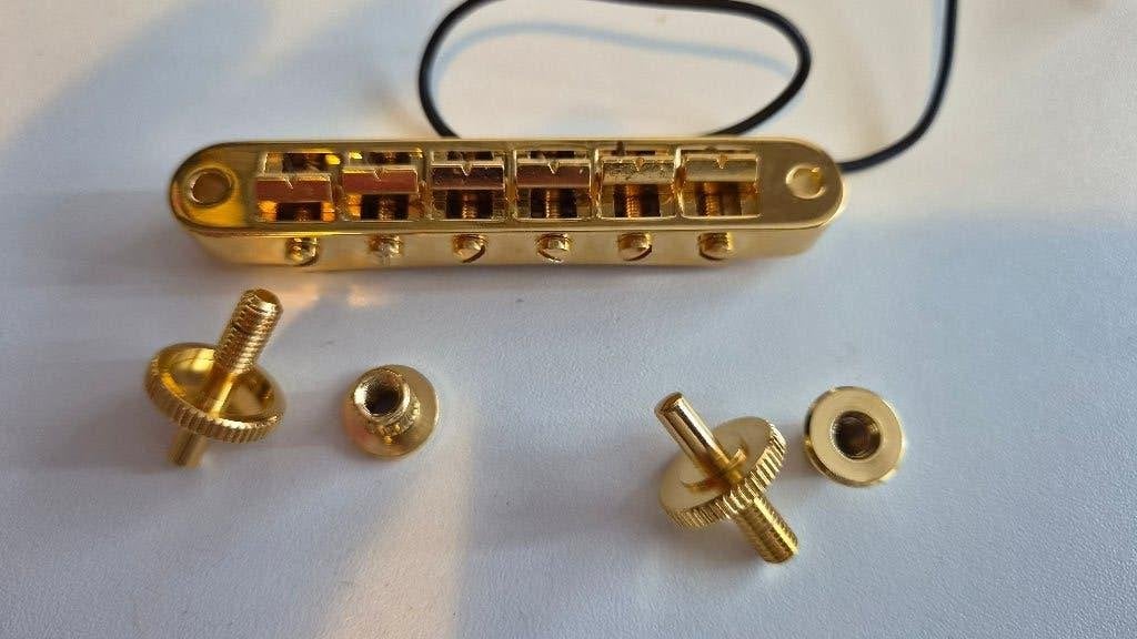 Schaller	GTM Tune-o-Matic Gold met piezo pickup, Ophalen of Verzenden, Nieuw, Elektrische gitaar