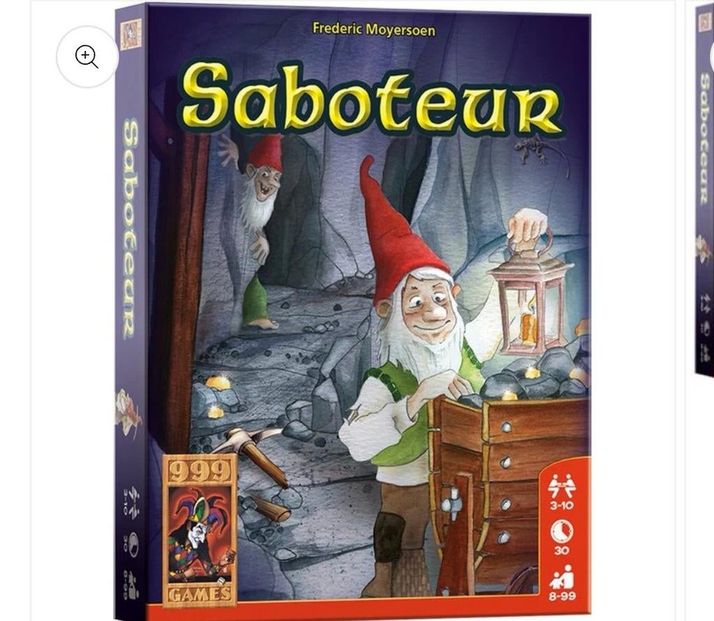 Saboteur bordspel, Hobby en Vrije tijd, Gezelschapsspellen | Bordspellen, Ophalen of Verzenden, Nieuw, 9999 Games