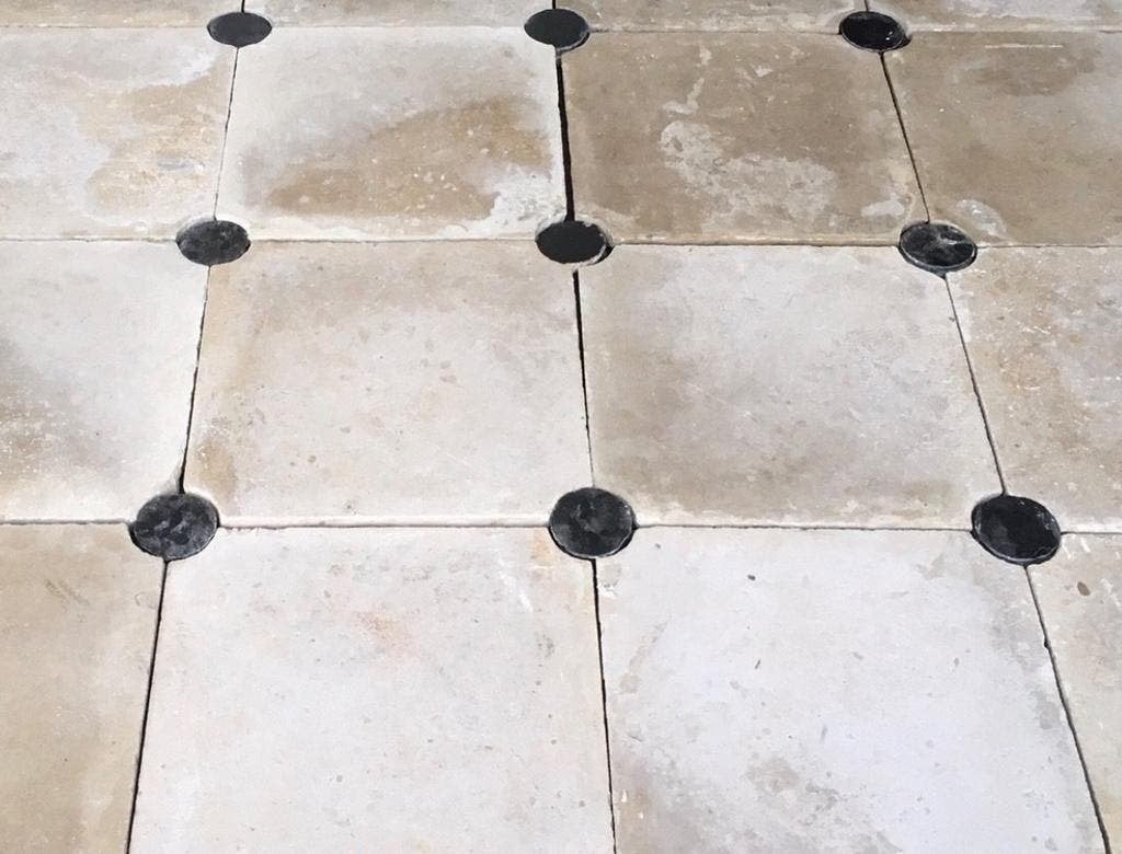 ANTIEKE CEMENT TEGELS 20X20CM CREME WIT, Parket, 75 m² of meer, Wit, Ophalen of Verzenden