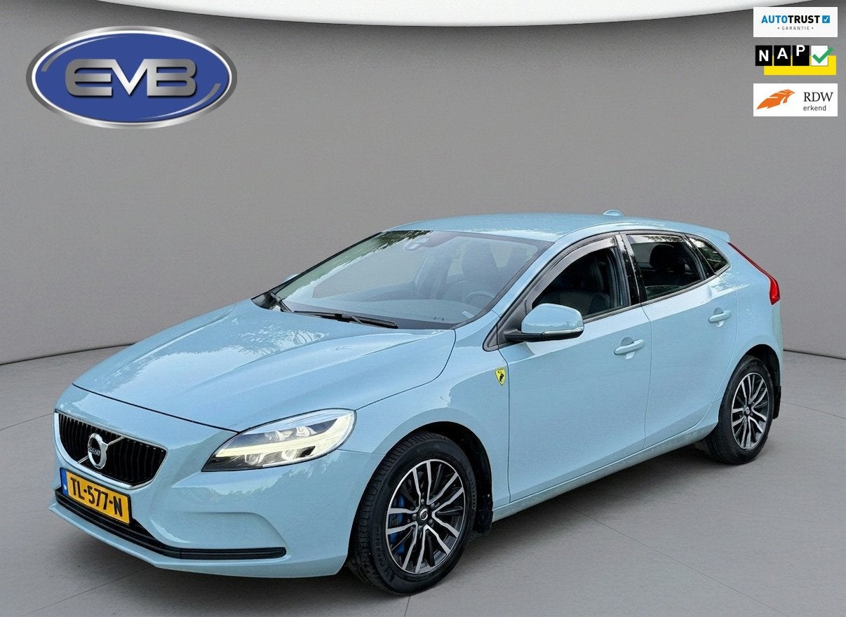 Volvo V40 1.5 T2 AUTOMAAT Edition+ sport dealer onderhouden,, Auto's, Euro 6, 700 kg, Blauw, Leder en Stof