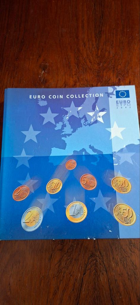 Complete Euro 2002 muntencollectie van 12 landen in map, Postzegels en Munten, Munten | Europa | Euromunten, Ophalen of Verzenden