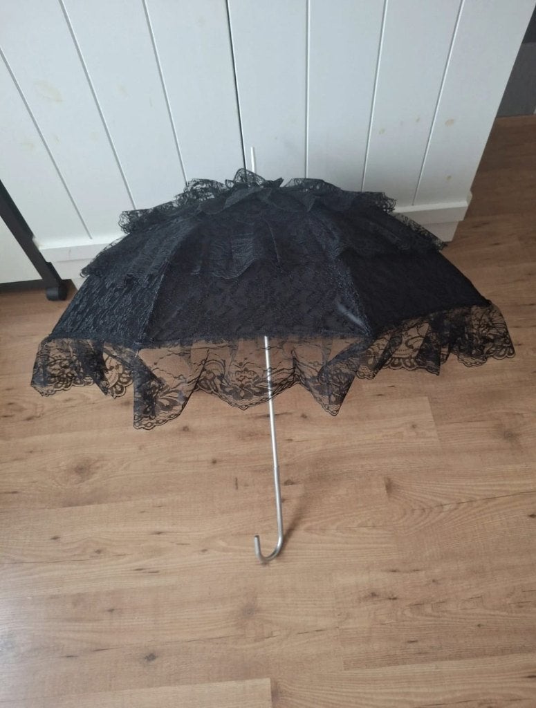Bruids paraplu zwart, ophalen, Sieraden, Tassen en Uiterlijk, Paraplu's, Ophalen, Nieuw, Zwart