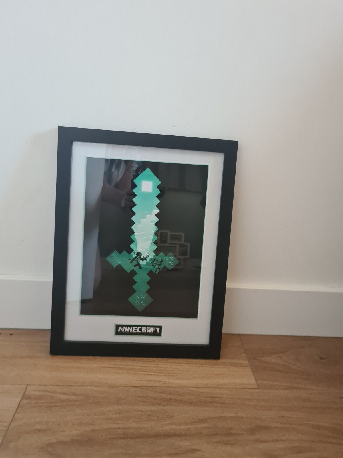 minecraft zwaard print, Huis en Inrichting, Met clips, Ophalen of Verzenden, 34 cm, Zwart