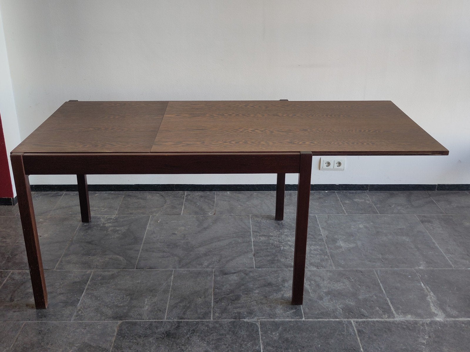 Vintage houten eettafel Pastoe tafel hout uitschuifbaar, Huis en Inrichting, Complete eetkamers, Ophalen, Gebruikt, Mid century modern dutch design