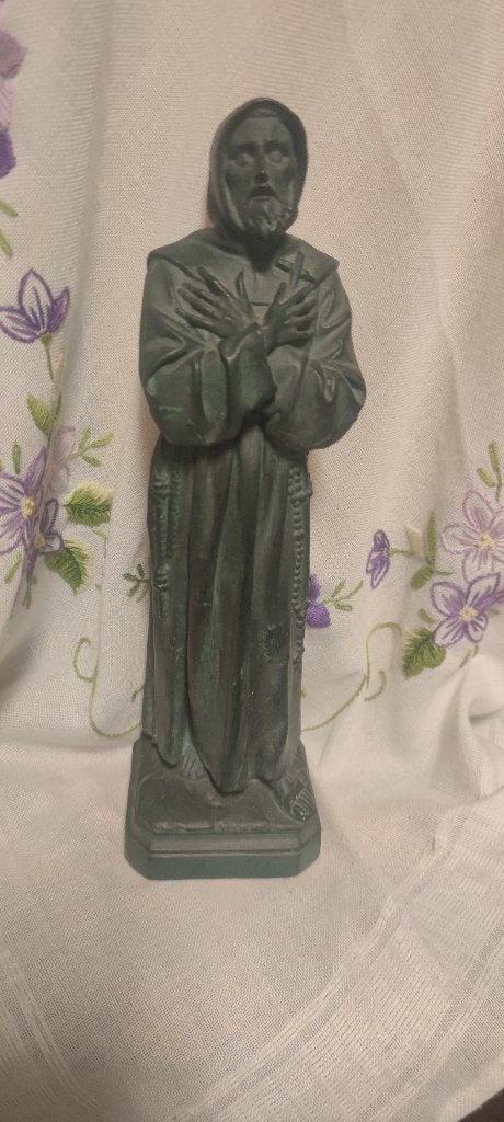 725 Mooi oud beeld van de Heilige Franciscus van - A. Maas, Ophalen of Verzenden, Zo goed als nieuw, Beeld(je), Christendom | Katholiek