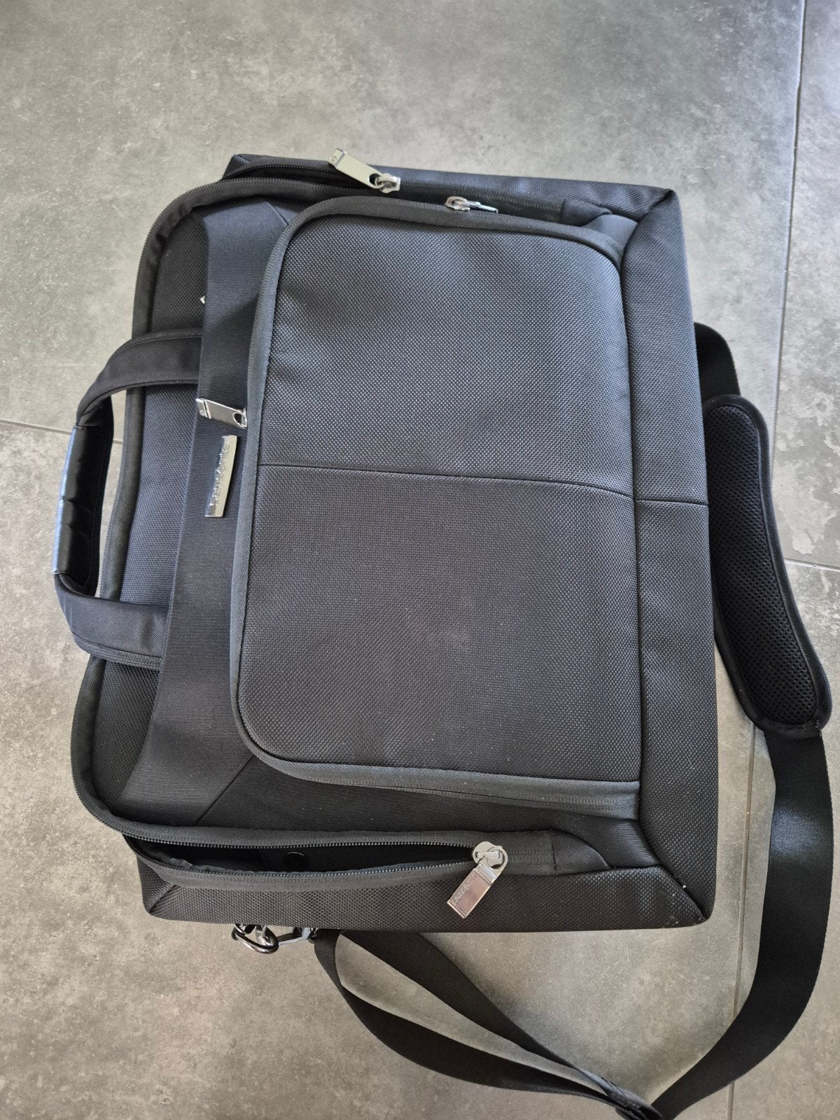 Samsonite Zwarte Actetas / Laptoptas, 40 tot 60 cm, Gebruikt, 20 tot 30 cm, Zwart