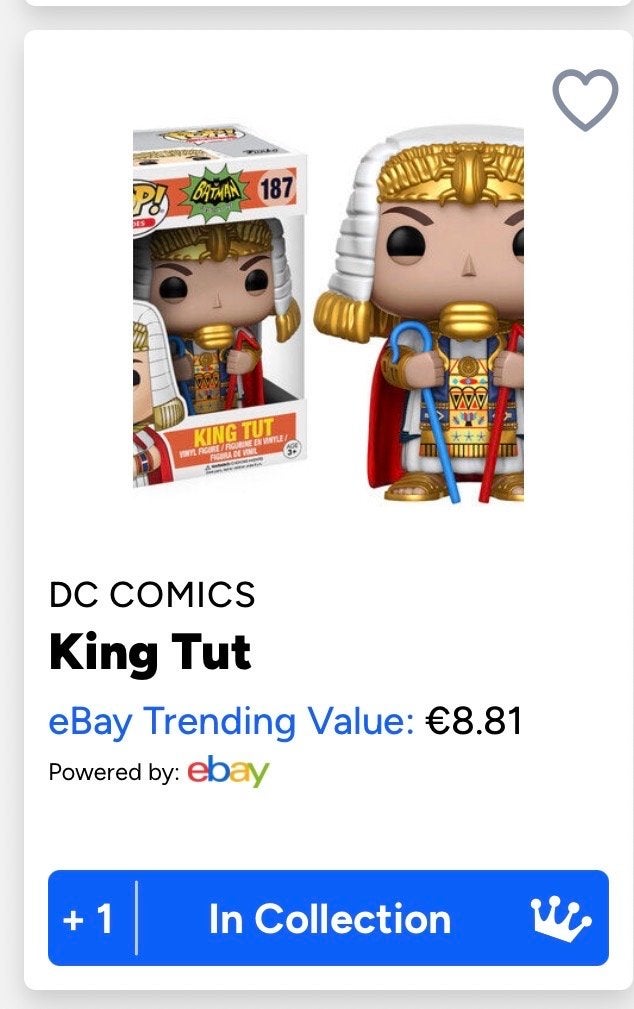 Funko Pop! Batman 187 King Tut DC Comics Figuur, Ophalen of Verzenden, Zo goed als nieuw